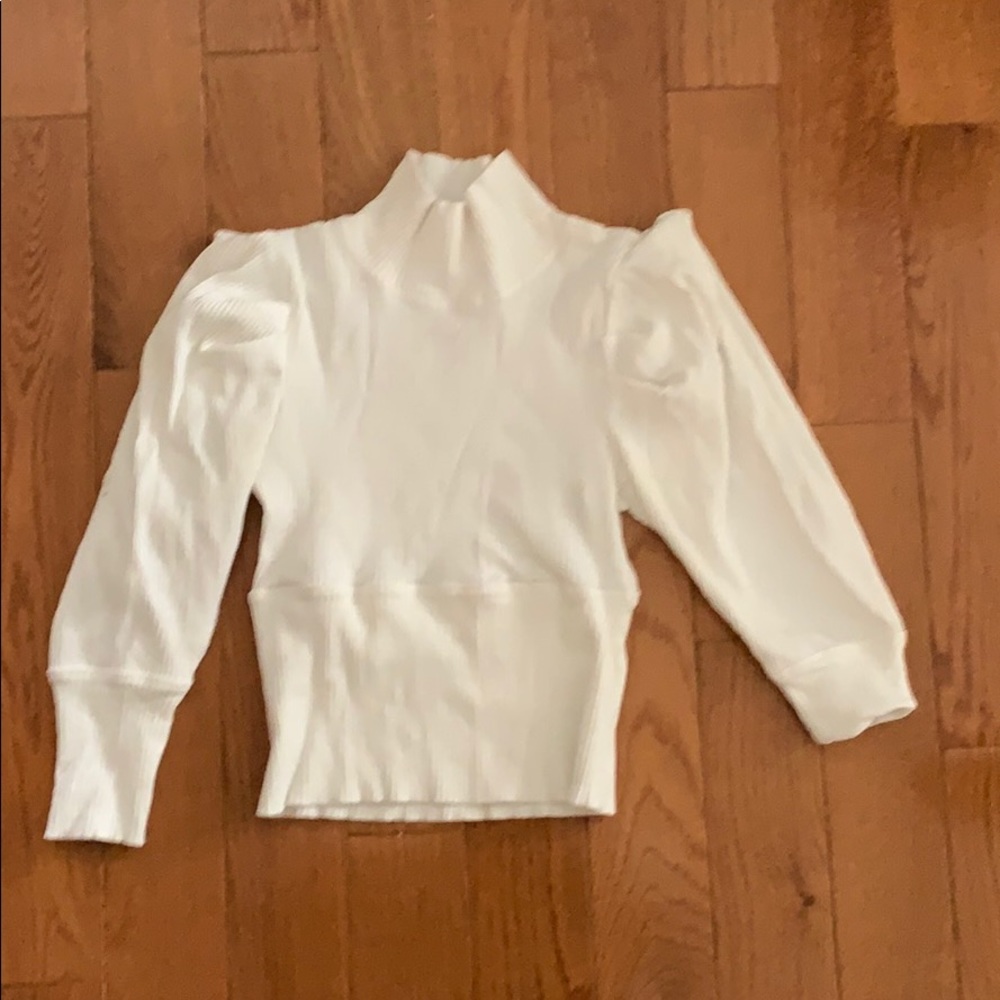 Free People cropped mock turtle neck